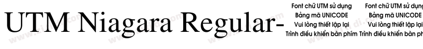 UTM Niagara Regular字体转换